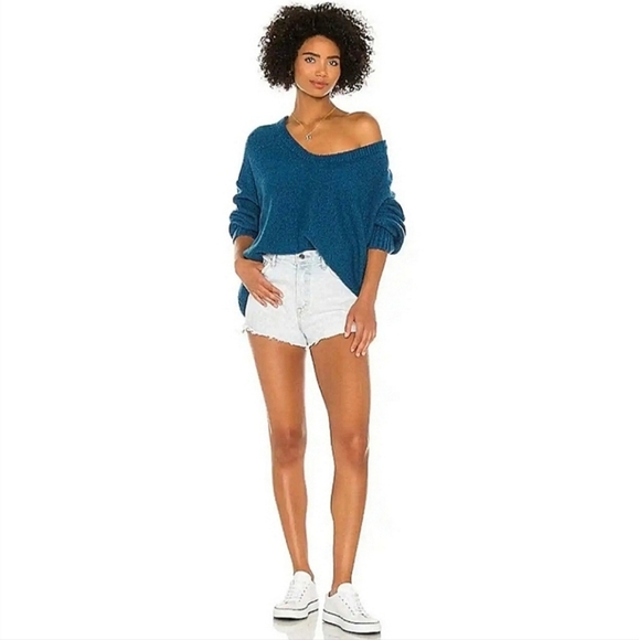 Free People Brookside Sweater in Halcyon Blue at Nordstrom, Size Small - Picture 4 of 5